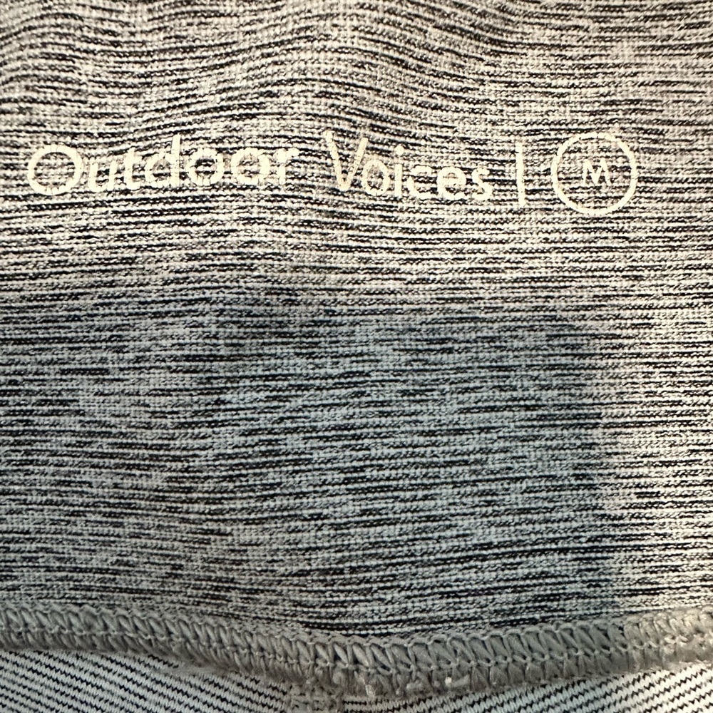 Outdoor Voices Leggings Dove and Ash Color Block 23” Inseam - Picture 6 of 7